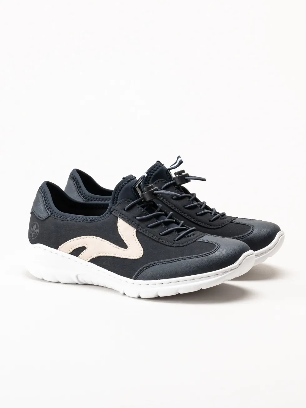 Rieker - Mörkblå slip on sneakers