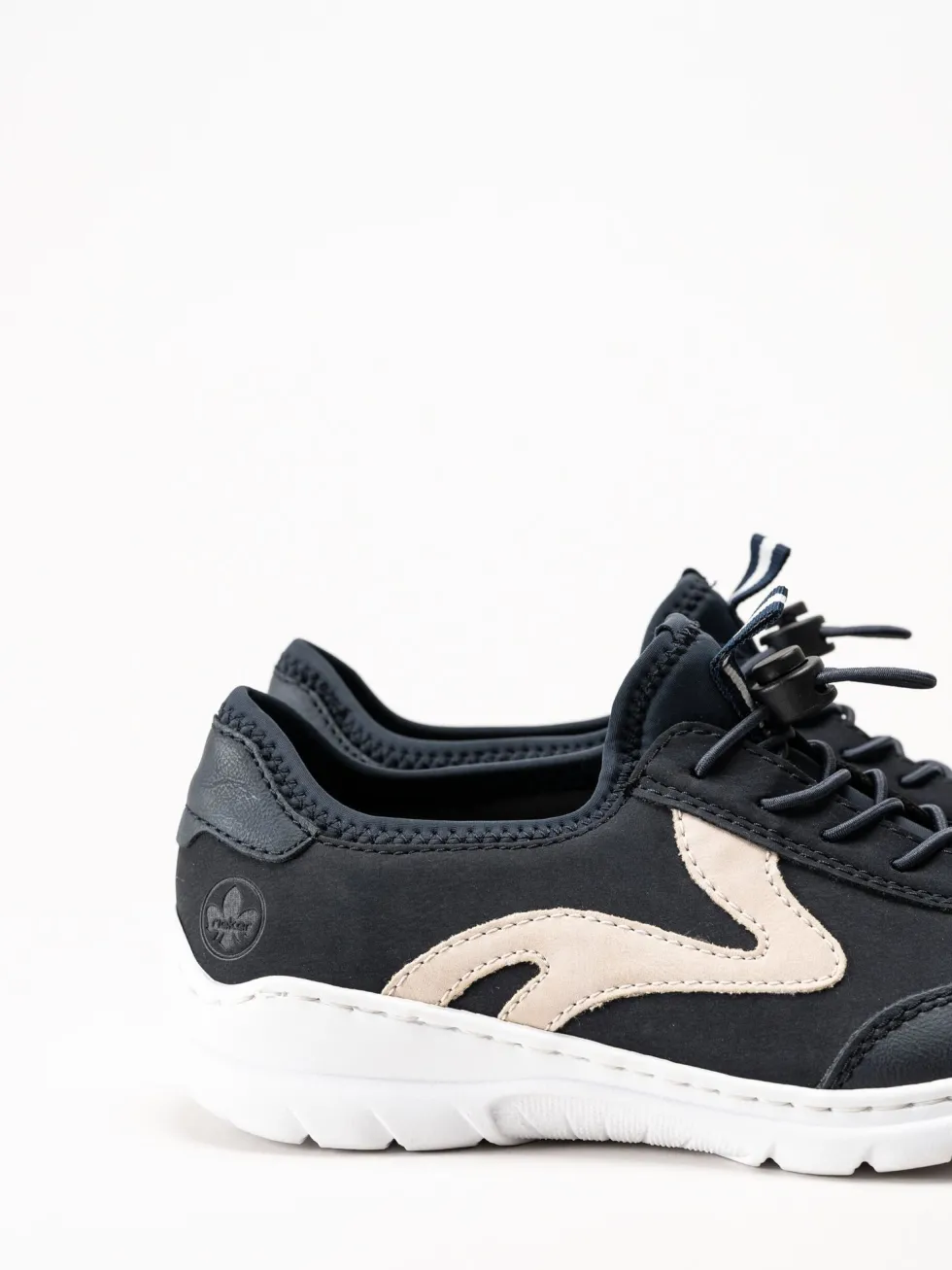 Rieker - Mörkblå slip on sneakers