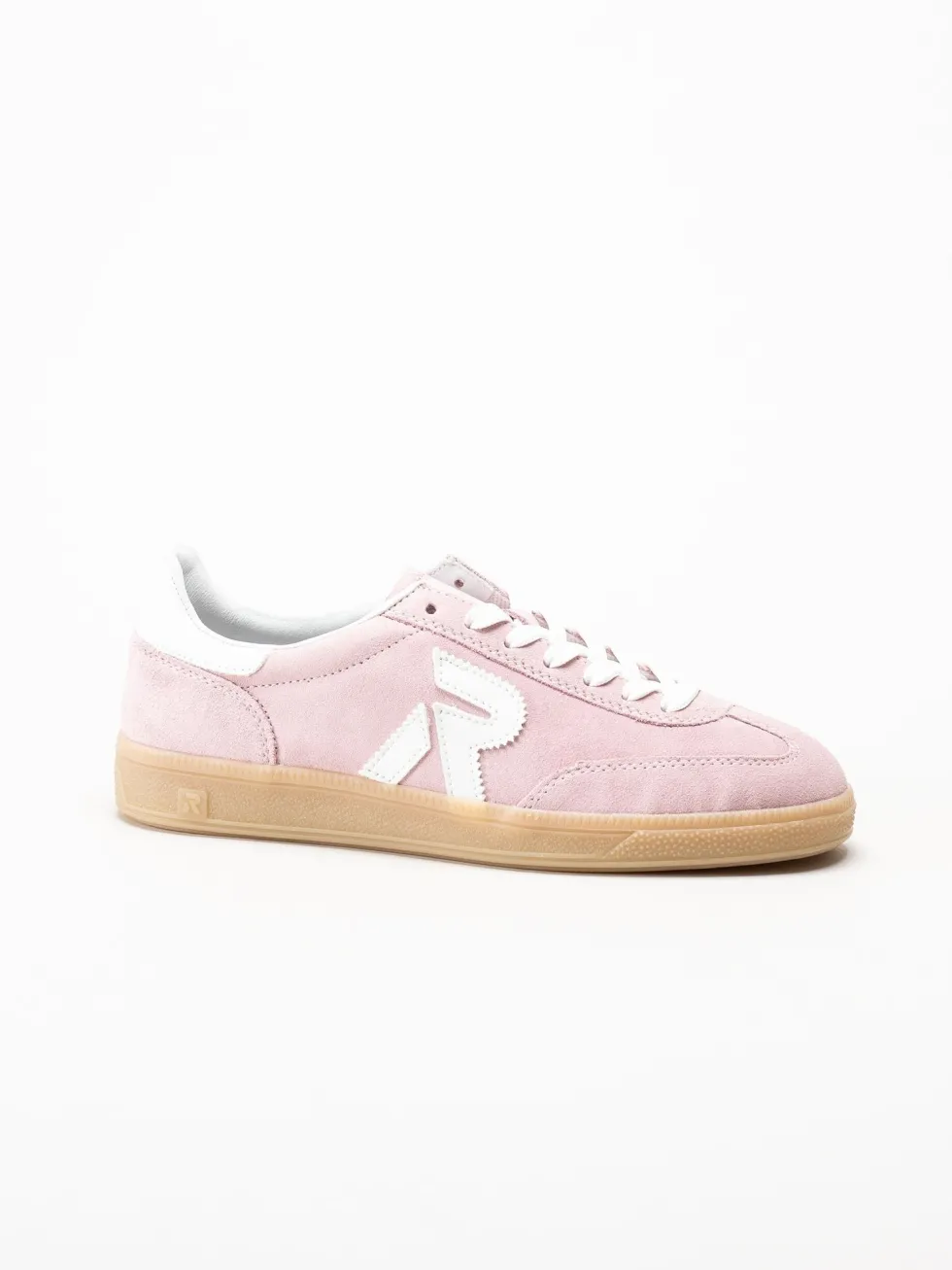 Rieker - Rosa sneakers i mocka