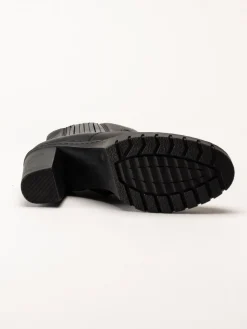 Rieker - Svarta boots i skinn
