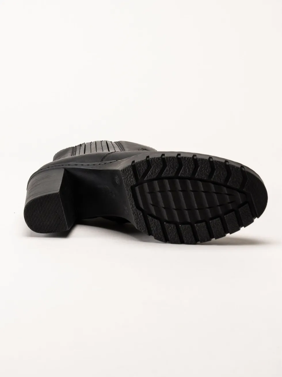 Rieker - Svarta boots i skinn