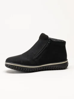 Rieker - Svarta boots med Rieker-Tex