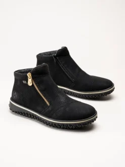 Rieker - Svarta boots med Rieker-Tex