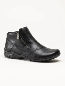 Rieker - Svarta fodrade boots