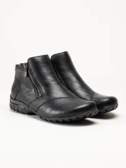 Rieker - Svarta fodrade boots
