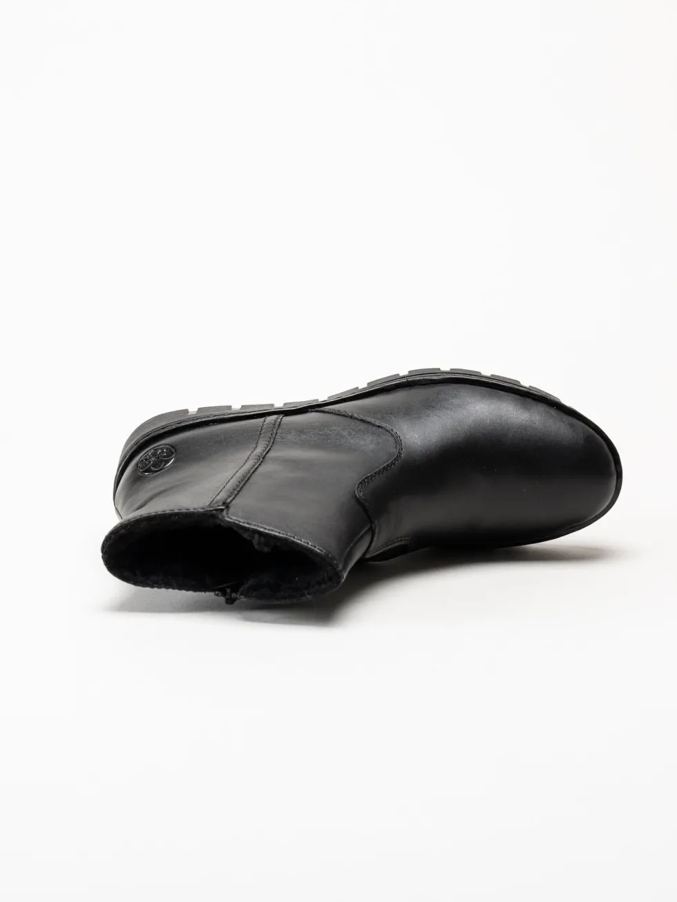 Rieker - Svarta fodrade kilklackade boots