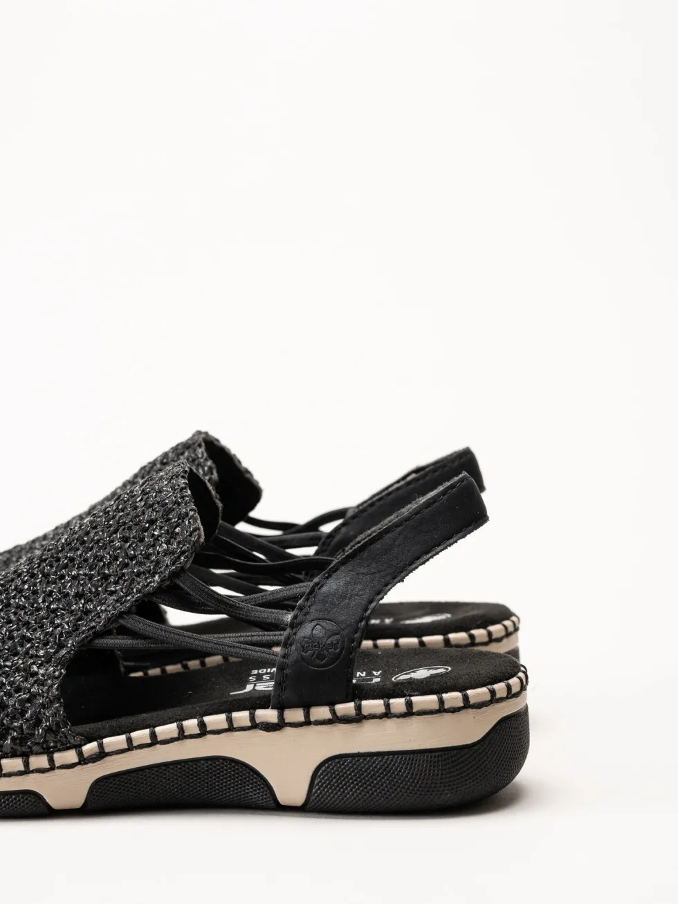 Rieker - Svarta sandaler