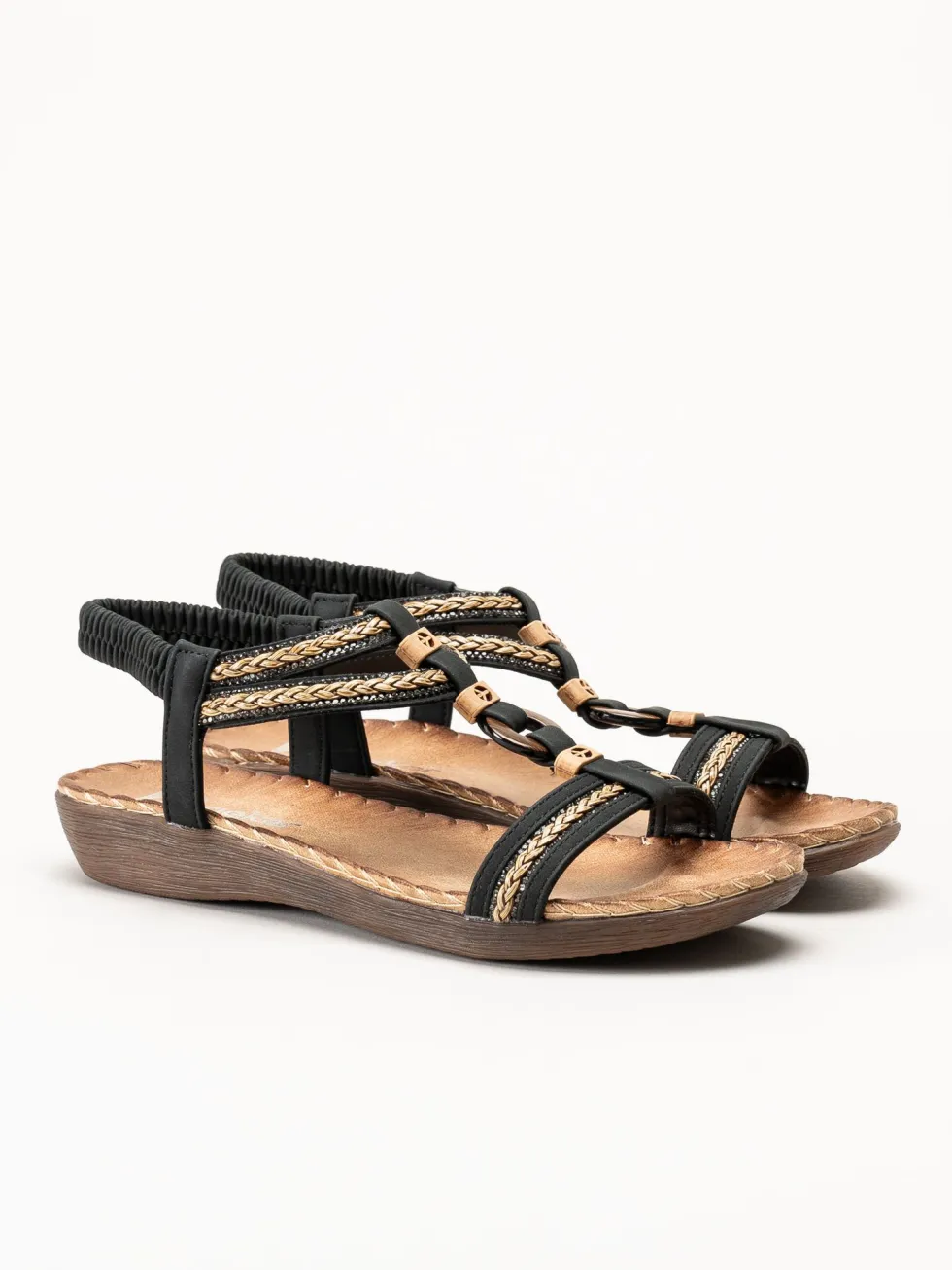Rieker - Svarta sandaler