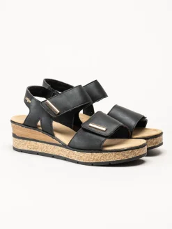 Rieker - Svarta sandaletter