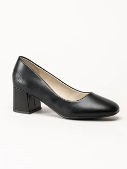 Rieker - Svarta skinnpumps