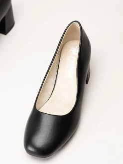 Rieker - Svarta skinnpumps