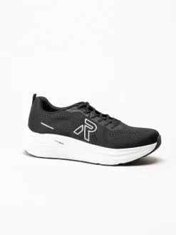 Rieker - Svarta sneakers i mesh