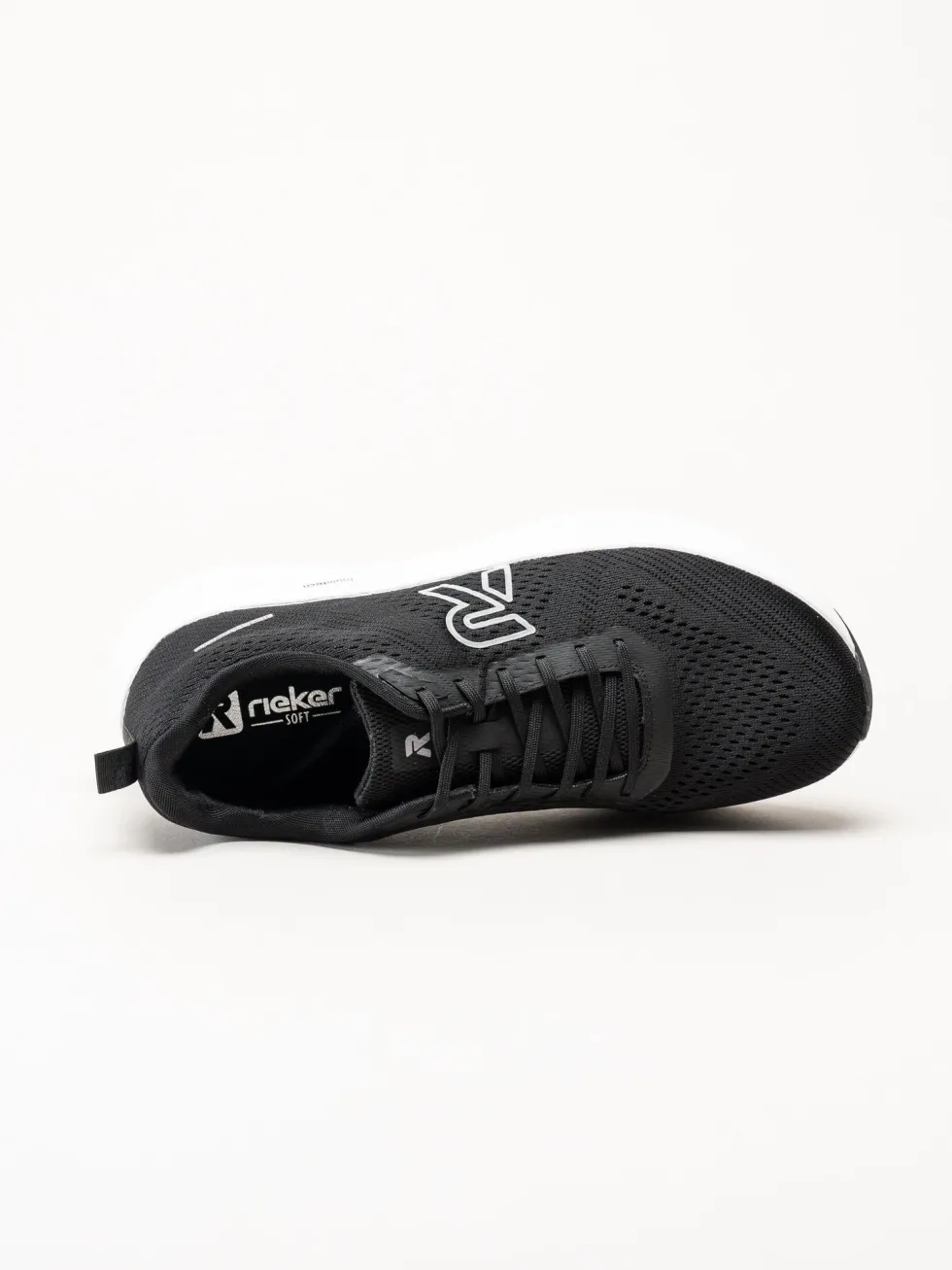 Rieker - Svarta sneakers i mesh