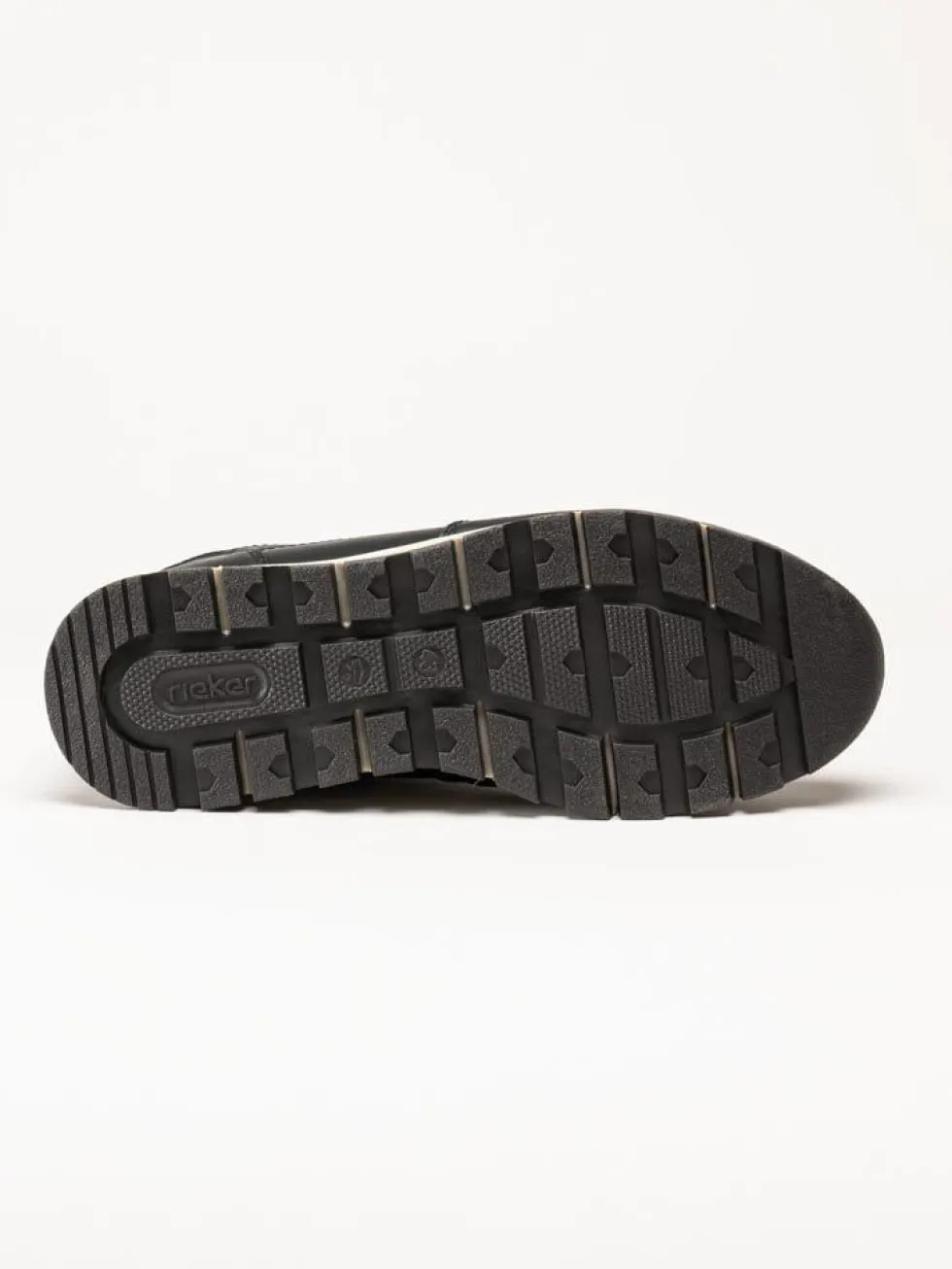 Rieker - Svarta sneakers i skinn