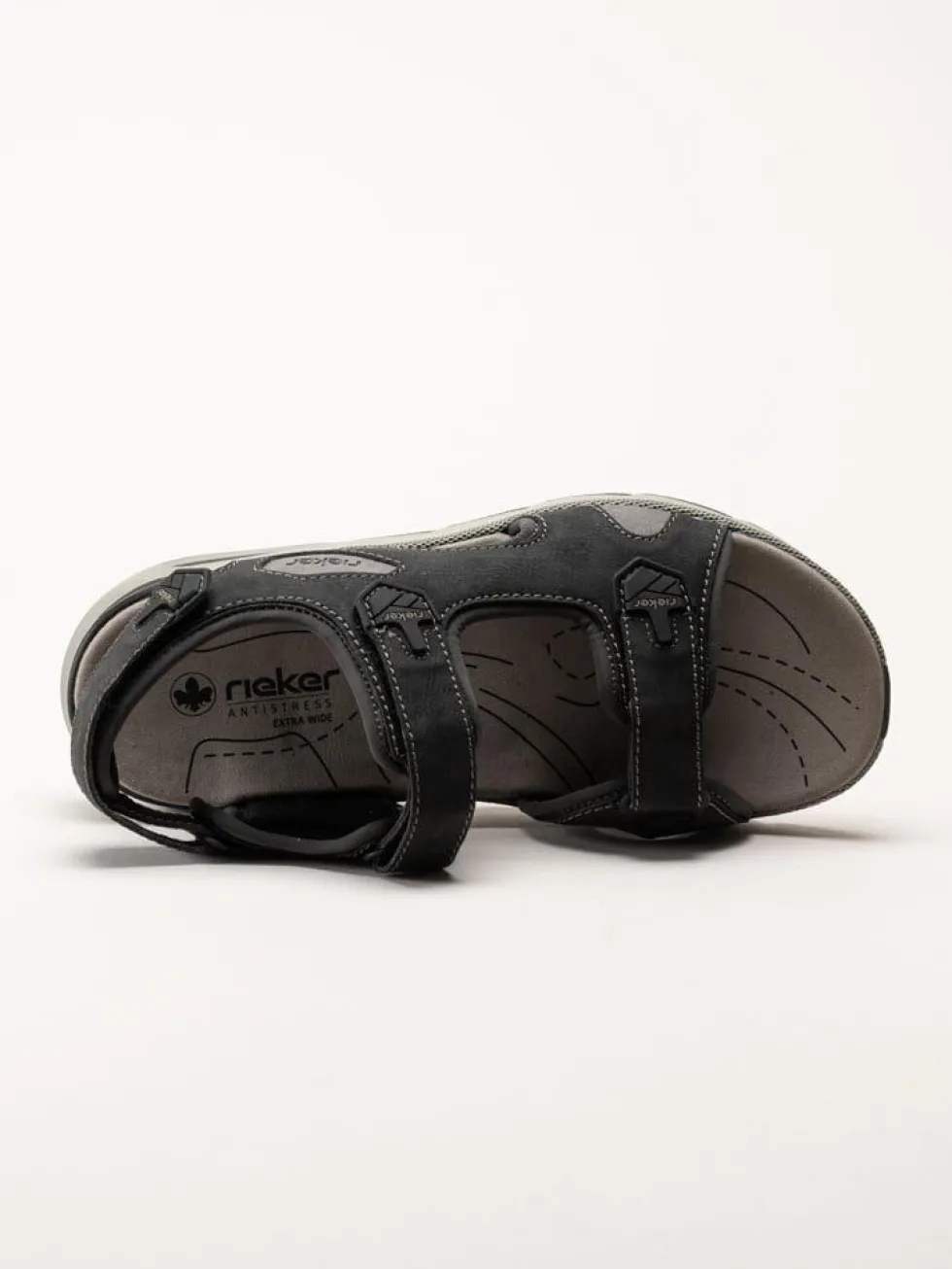 Rieker - Svarta sportiga sandaler