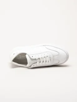 Rieker - Vita sneakers i skinn