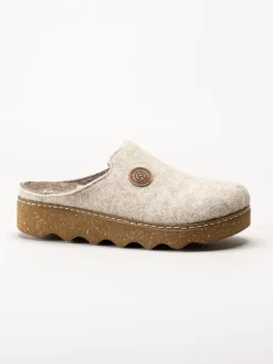 Rohde - Foggia-D - Beige tofflor i filt
