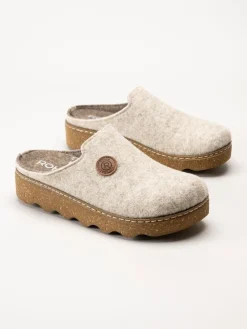 Rohde - Foggia-D - Beige tofflor i filt