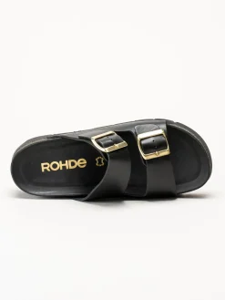 Rohde - Latina - Svarta platåsandaler