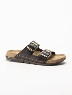 Rohde - Rodigo-D - Mörkbruna sandaler i skinn