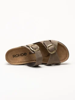 Rohde - Soave 40 - Bruna slip in sandaler med kilklack