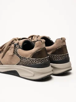 Rollingsoft - Beige promenadskor i mocka