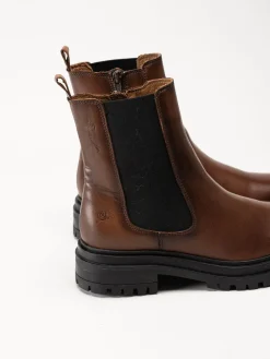 Rosa Negra - Bruna boots i skinn