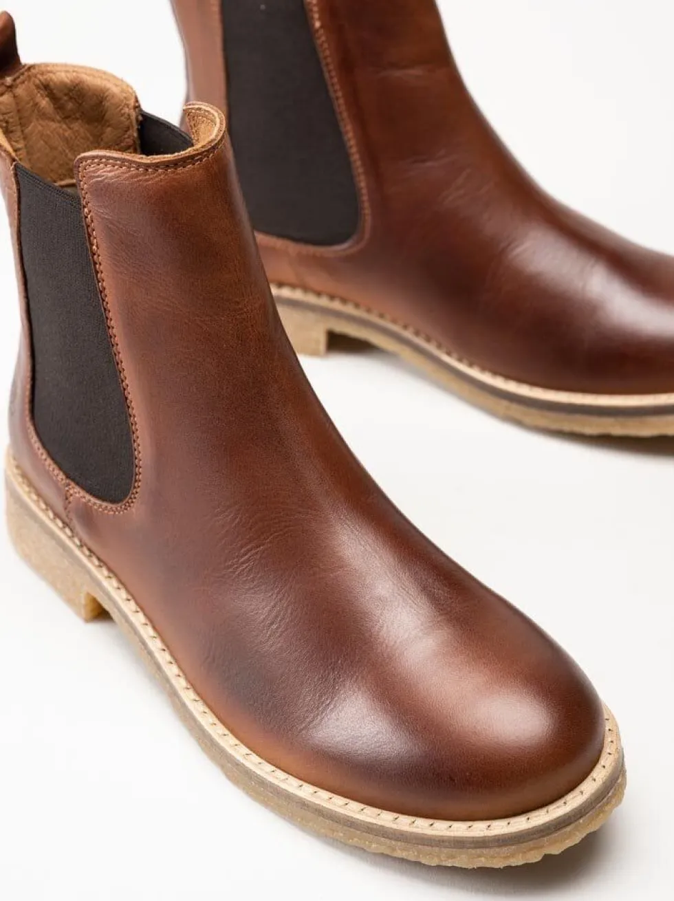 Rosa Negra - Bruna chelsea boots i skinn