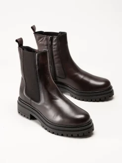 Rosa Negra - Mörkbruna boots i skinn