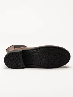 Rosa Negra - Mörkbruna ullfodrade chelsea boots