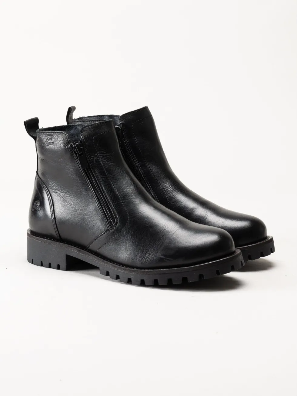 Rosa Negra - Svarta boots i skinn