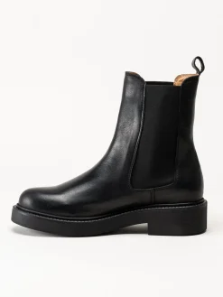 Rosa Negra - Svarta chelsea boots i skinn