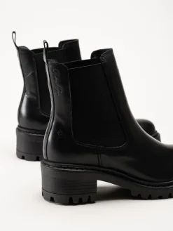 Rosa Negra - Svarta chelsea boots i skinn