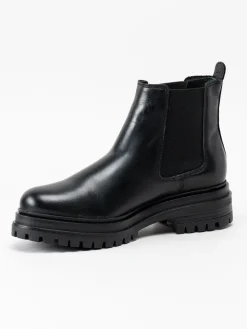 Rosa Negra - Svarta chelseaboots i skinn