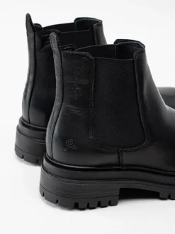 Rosa Negra - Svarta chelseaboots i skinn