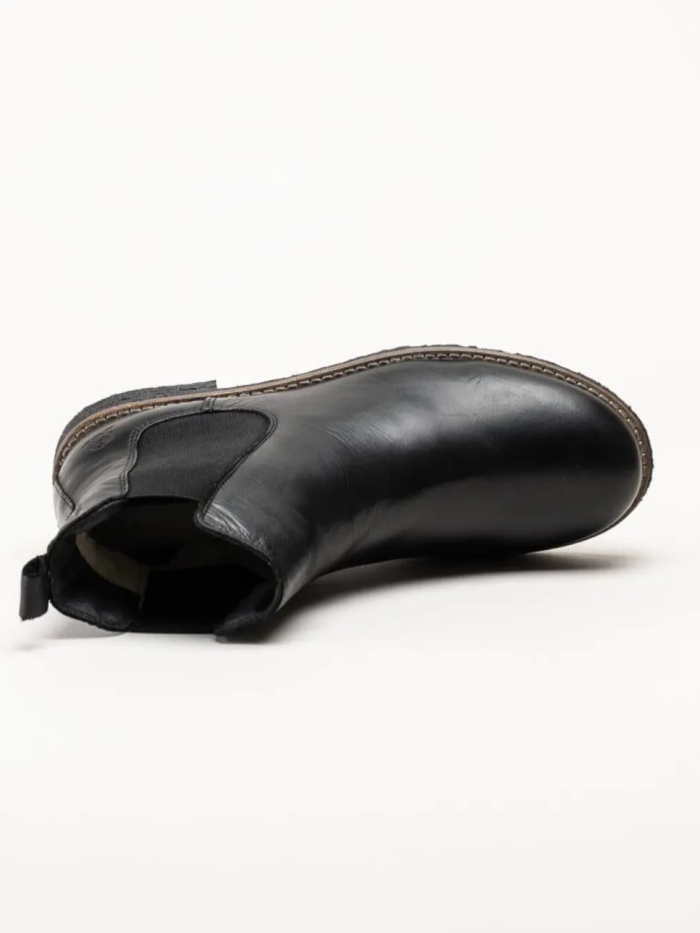 Rosa Negra - Svarta ullfodrade chelsea boots