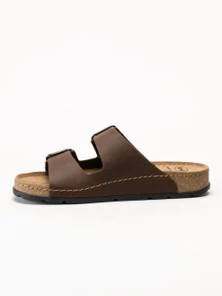Scholl - Bora 2 Buckles - Mörkbruna sandaler