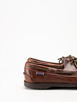 Sebago - Endeavor FGL - Mörkbruna seglarskor i skinn