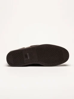 Sebago - Portland - Mörkbruna seglarskor i nubuck
