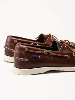 Sebago - Portland Waxed - Bruna seglarskor i vaxat skinn