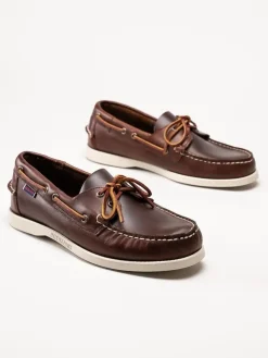 Sebago - Portland Waxed - Bruna seglarskor i vaxat skinn