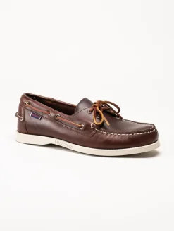Sebago - Portland Waxed - Bruna seglarskor i vaxat skinn