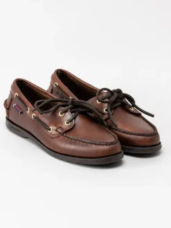Sebago - Victory Waxy - Mörkbruna seglarskor i skinn