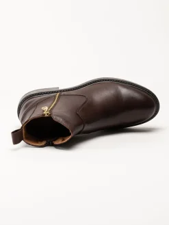 Shoedesign Copenhagen - Claudia - Mörkbruna boots i skinn