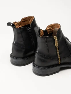 Shoedesign Copenhagen - Claudia - Svarta boots i skinn