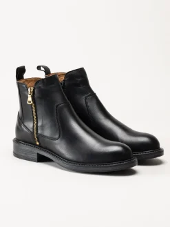 Shoedesign Copenhagen - Claudia - Svarta boots i skinn