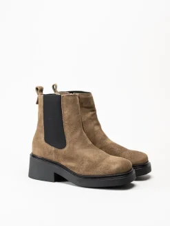 Shoedesign Copenhagen - Saddle - Bruna chelsea boots i mocka