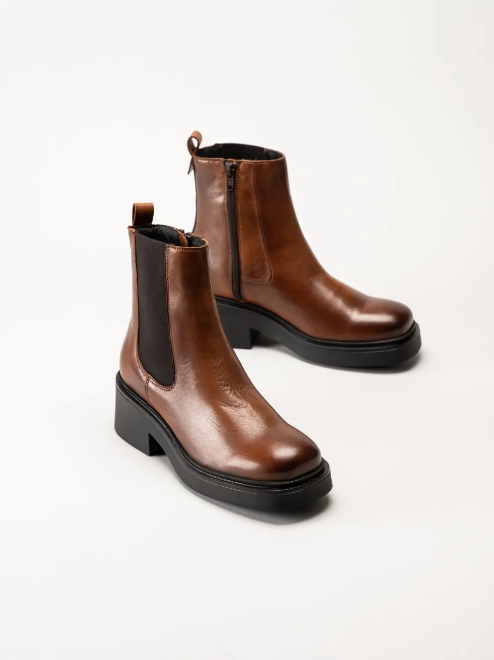Shoedesign Copenhagen - Saddle - Bruna chelsea boots i skinn