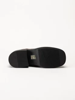 Shoedesign Copenhagen - Saddle - Mörkbruna chelsea boots i mocka