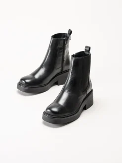 Shoedesign Copenhagen - Saddle - Svarta chelsea boots i skinn